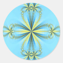 Fractal cruzado etiqueta