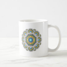 Fractal de cristal tazas