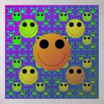Fractal de la sonrisa poster