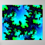 Fractal de las maneras del agua impresiones