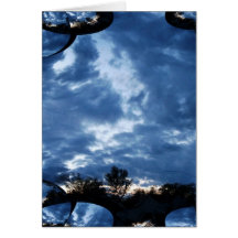 Fractal de las nubes de tormenta felicitacion 