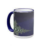 Fractal de medianoche del amanecer taza de café