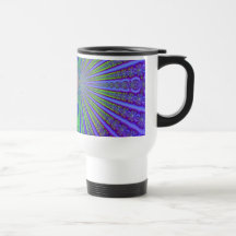 Fractal de Starburst Tazas De Café