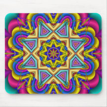 Fractal decorativo Mousepad del caleidoscopio Tapetes De Raton