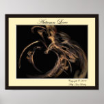 Fractal del amor del otoño posters