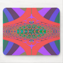 Fractal del ciempiés del lápiz labial alfombrillas de ratón