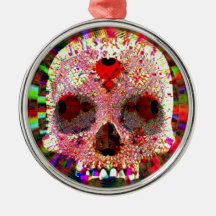 Fractal del cráneo ornamentos para reyes magos