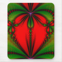 Fractal del descenso del corazón alfombrillas de ratón