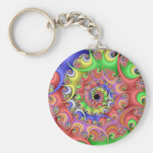 Fractal del espiral del huevo de Pascua Llaveros Personalizados