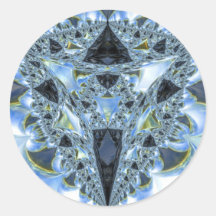Fractal del lavabo de Wada Pegatinas Redondas