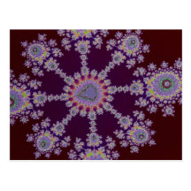 Fractal del tapetito tarjetas postales
