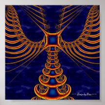 Fractal del vuelo del tótem impresiones