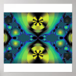 fractal digital de los discos poster