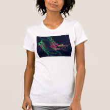 Fractal - dragón con alas camisetas
