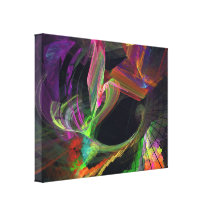 Fractal - el Swooping del búho Impresion De Lienzo