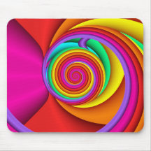 Fractal espiral decorativo Mousepad Alfombrillas De Ratones