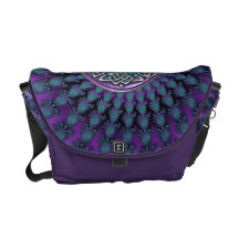 Fractal Hued fresco con el bolso céltico metálico  Bolsas De Mensajeria