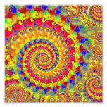 Fractal loco amarillo foto
