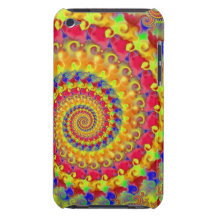 Fractal loco amarillo iPod touch carcasas