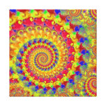 Fractal loco amarillo impresiones en lienzo estiradas