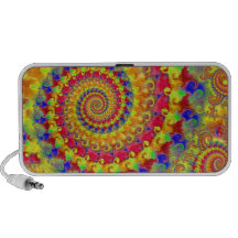 Fractal loco amarillo mini altavoz