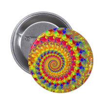 Fractal loco amarillo pins