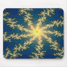 Fractal Mousepad del copo de nieve Tapetes De Raton