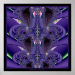 Fractal: Pasión púrpura Posters