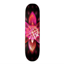 Fractal psicodélico de neón impresionante enrrolla patín personalizado