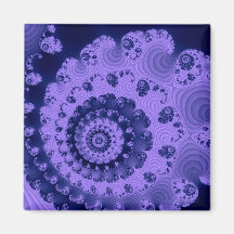 Fractal púrpura del brillo imán