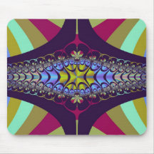 Fractal púrpura del ciempiés tapete de raton