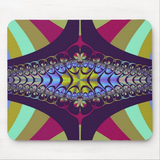 Fractal púrpura del ciempiés tapete de raton