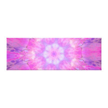 Fractal rosado del invierno impresión en lona estirada