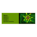 Fractal verde 3" flaco" tarjeta de visita x1