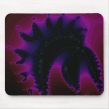 Fractal violeta Mousepad del casco Alfombrillas De Ratón