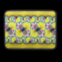 Fractales amarillos fundas macbook