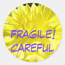 ¡Frágil! pegatinas cuidadosos de los pegatinas que