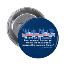 Fragmento de McCain Palin ese botón del techo de c Pins
