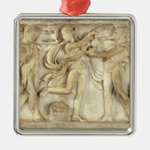 Fragmento de un sarcófago ornamente de reyes