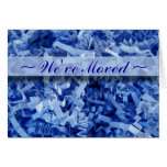 Fragmentos arrugados azul tarjeta