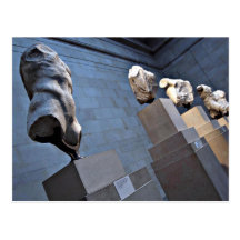 Fragmentos del frontón del Parthenon - British Mus Tarjeta Postal