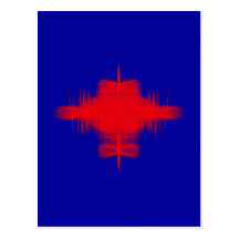 fraktales Kreuz fractal cross Postkarte