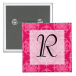 Frambuesa y damasco rosado pin