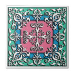 Francés decorativo del ornamento teja cerámica