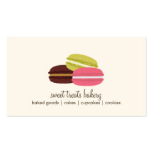 Francés Macarons Plantillas De Tarjetas Personales