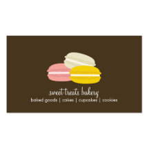 Francés Macarons Tarjetas De Visita