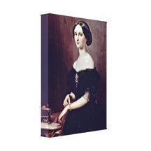 Francesco Hayez - retrato de un veneciano Lona Estirada Galerias