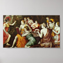 Francisco Floris - Athene en las musas Poster