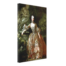 Francois Boucher - Madame de Pompadour Lona Envuelta Para Galerías