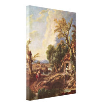 Francois Boucher - paisaje con el hermano Lucas Lona Estirada Galerías